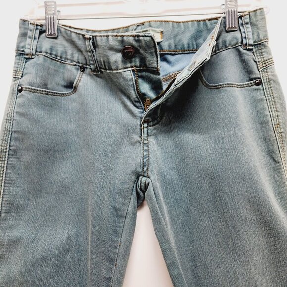 Free People Womens Skinny Jeans Size W25 Medium Wash blue mid rise Denim - Picture 7 of 9